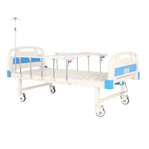 LIT D’HÔPITAL  À UNE MANIVELLE AVEC ROUES