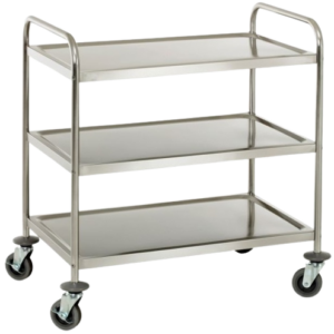 CHARIOT INOX  À 3 NIVEAUX